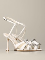 Thumbnail for your product : Manolo Blahnik Ticuna Sandal With Rhinestone Buckle