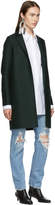 Thumbnail for your product : Harris Wharf London Green Pressed Wool Cocoon Coat