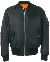 calvin klein men's oversized puffer bomber jacket