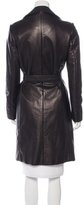 Thumbnail for your product : Loro Piana Open-Front Leather Coat