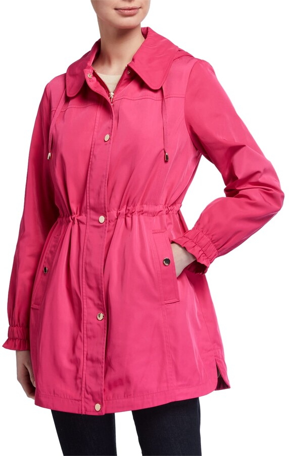 Kate Spade Drawcord Ruffle-Sleeve Anorak With Detachable Hood - ShopStyle  Casual Jackets
