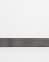 Thumbnail for your product : ASOS Smart Belt In Gray Faux Leather With Perforation