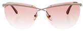 Thumbnail for your product : Diane von Furstenberg Tinted Logo Sunglasses