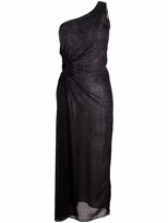 Thumbnail for your product : Oseree Black Asymmetric Maxi Dress