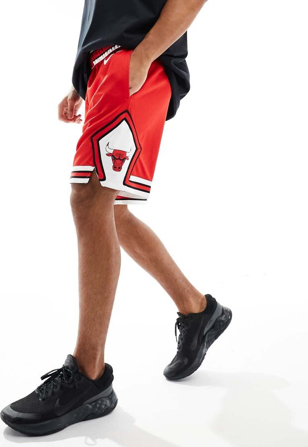 red and black nike basketball shorts