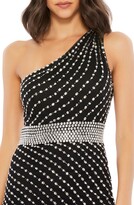 Thumbnail for your product : Mac Duggal Beaded One-Shoulder Column Gown