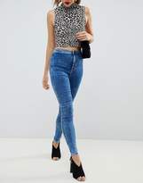 Thumbnail for your product : ASOS Design Rivington High Waist Denim Jeggings In Pine Pretty Blue Wash