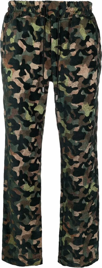 Just Don Camouflage-Print Straight Leg Trousers