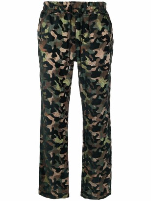 Just Don Camouflage-Print Straight Leg Trousers