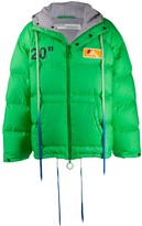 Thumbnail for your product : Off-White Logo Print Puffer Jacket