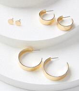 Thumbnail for your product : LOFT Hammered Ribbon Earring Set