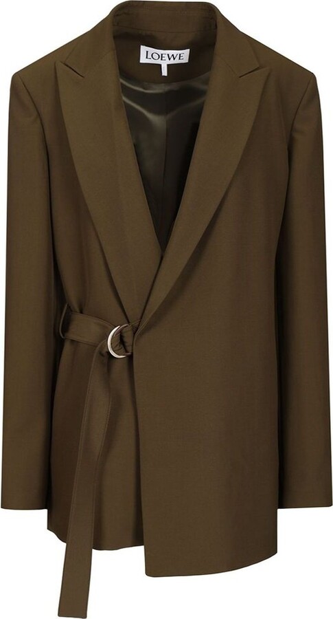 Loewe Ring Detailed Belted Jacket