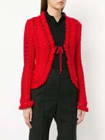 Thumbnail for your product : Chanel Pre Owned Embroidered Fitted Cardigan