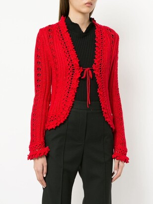 Chanel Pre Owned Embroidered Fitted Cardigan