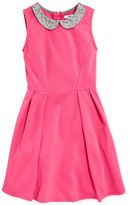 Thumbnail for your product : DKNY Girls' Studded Collar Fit-and-Flare Dress