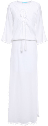 white cotton gauze dress