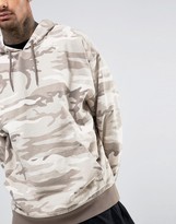 Thumbnail for your product : ASOS Oversized Hoodie In Washed Camo