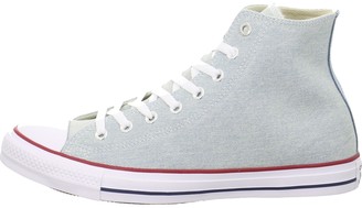 silver metallic converse high tops