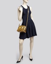 Thumbnail for your product : Milly Crossbody - Gold Croc-Embossed Small Satchel