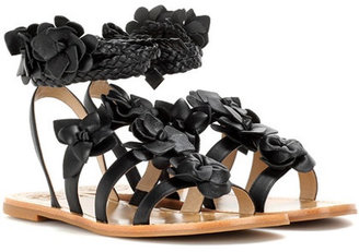 Tory Burch Blossom leather gladiator sandals