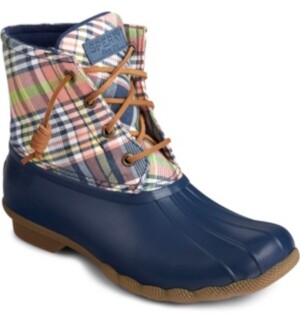sperry buffalo plaid boots