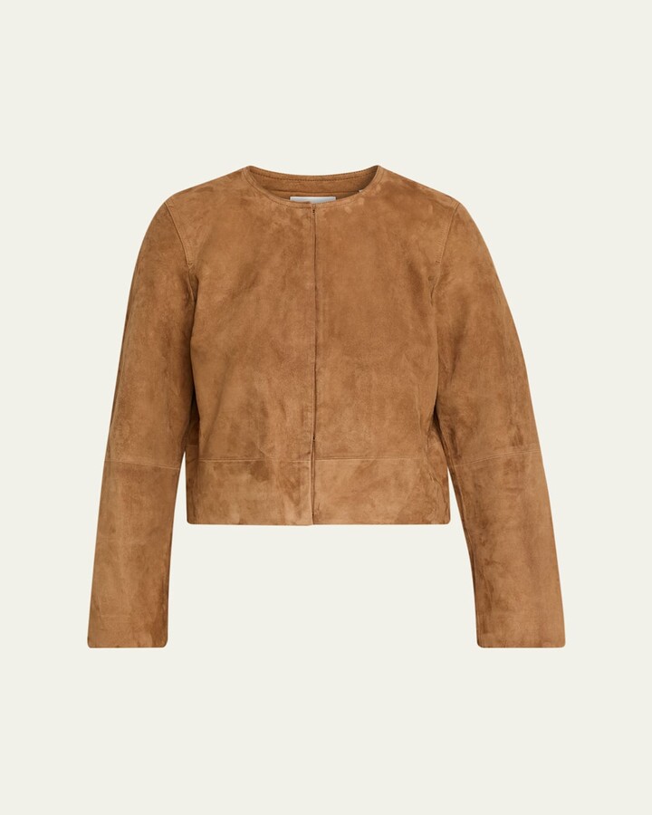 Vince Cropped Suede Jacket