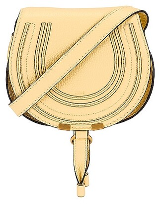 Chloé Small Marcie Saddle Bag in Yellow