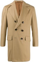 Thumbnail for your product : Kiton Boxy Fit Double Buttoned Coat