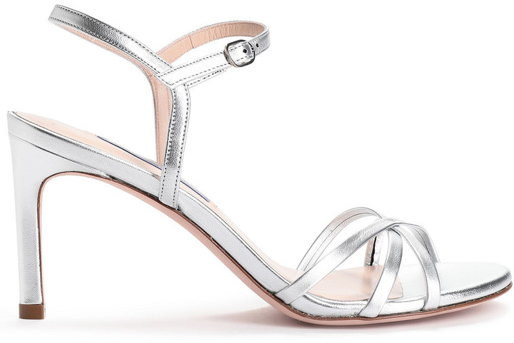 stuart weitzman silver sandals