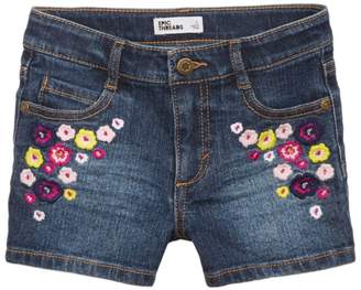 Epic Threads Floral-Embroidered Denim Shorts, Toddler Girls, Created for Macy's