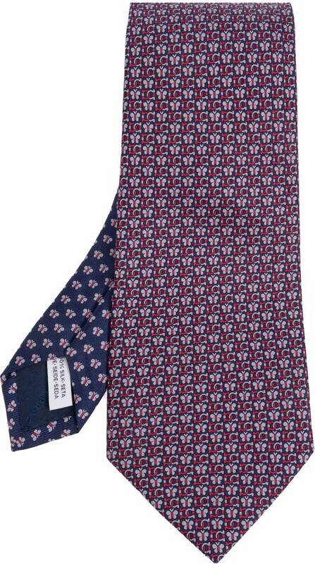 Ferragamo Butterfly Print Tie