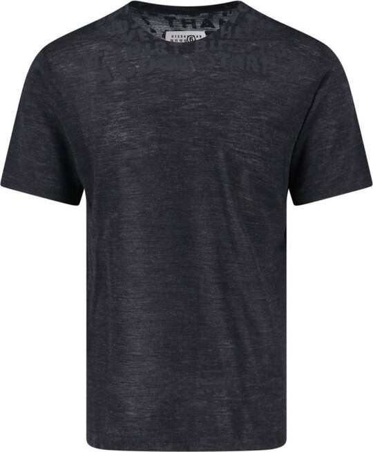 MM6 MAISON MARGIELA Jacquard Printed Crewneck T-Shirt