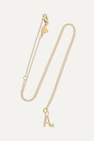 Thumbnail for your product : Alison Lou Letter 14-karat Gold Diamond Necklace - W