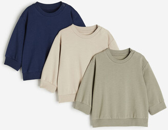 H&M 3-pack Cotton Sweatshirts