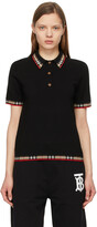 Thumbnail for your product : Burberry Black Check Trim Lola Polo
