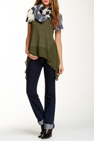 Thumbnail for your product : Soprano Knitted Woven Short Sleeve Tunic Tee (Juniors)