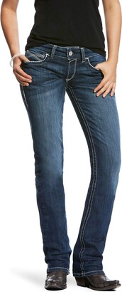 Ariat Women's R.E.A.L Mid Rise Straight Jean