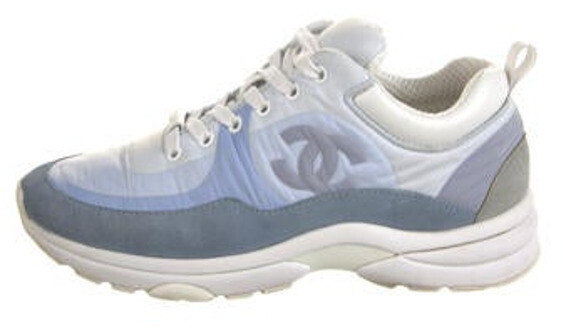 chanel trainers cc logo