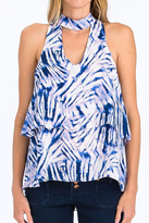 Thumbnail for your product : Olivaceous Blue Choker Tank
