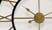 Walplus 17 Inch Gold And Black Vintage Roman Wall Clock 43cm