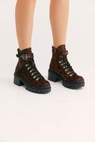 Thumbnail for your product : Jeffrey Campbell Printed Check Lace-Up Boot