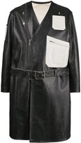 Thumbnail for your product : Raf Simons Off-Centre Zipped Leather Jacket