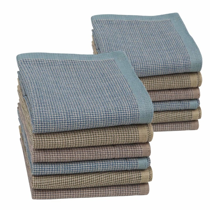Houlife Mens Premium Thick Handkerchiefs 100 60S Combed Cotton Classic