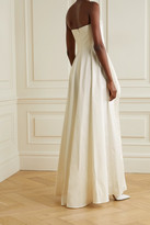 Thumbnail for your product : Brandon Maxwell Strapless Cotton Bustier Top - White