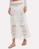 Thumbnail for your product : LoveShackFancy Drew Coverup Maxi Skirt