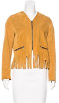Thumbnail for your product : Sandro Suede Fringe Jacket