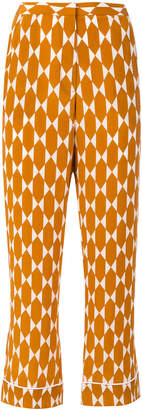 Tory Burch printed cropped trousers