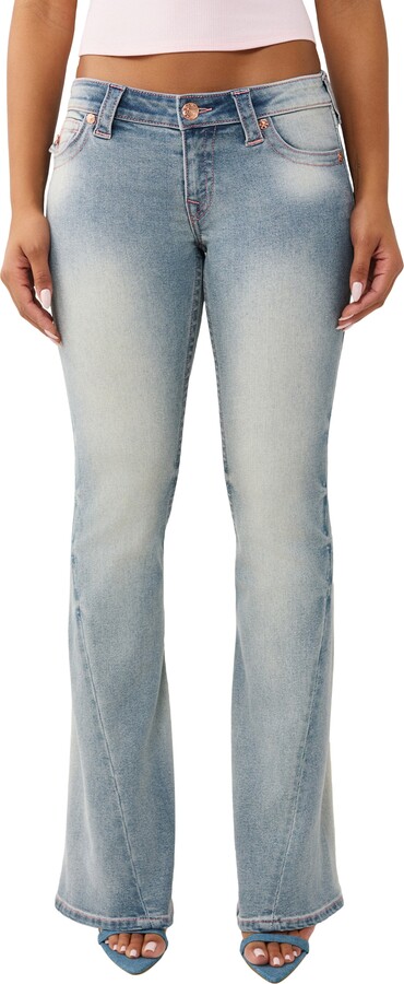 True Religion Joey Low Rise Flare Leg Jeans