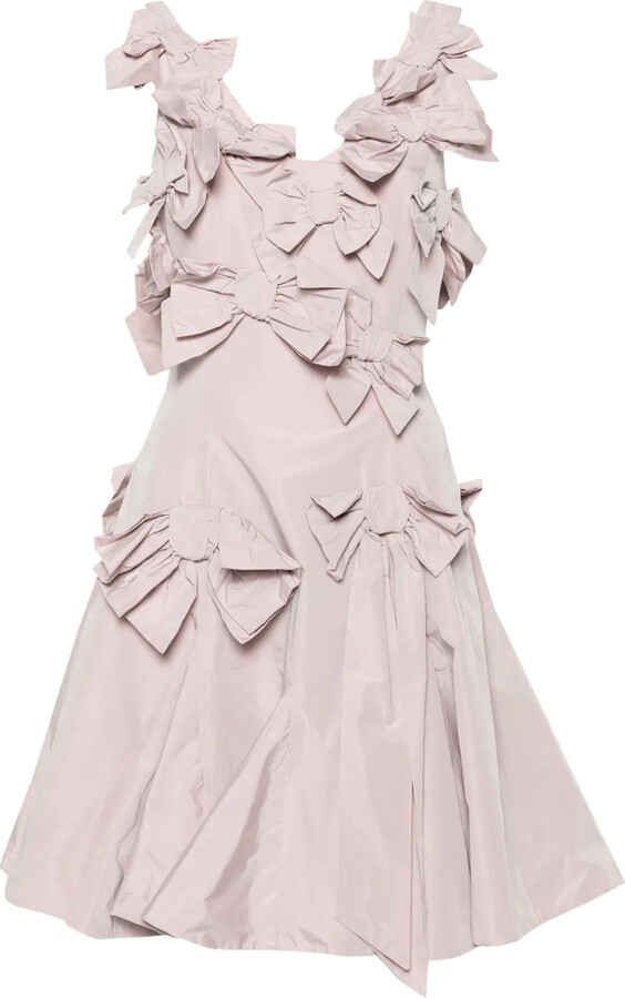 Viktor & Rolf floral-appliqué V-neck dress