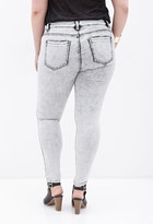 Thumbnail for your product : Forever 21 FOREVER 21+ Plus Size Mineral Wash Skinny Jeans